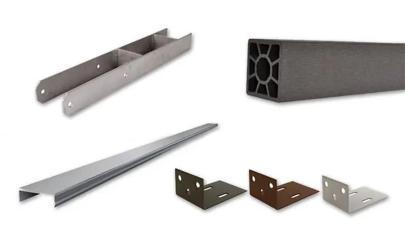 BPC / WPC Sichtschutzzaun Zubehör