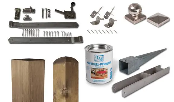 Holz Sichtschutzzaun Zubehör