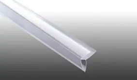 Befestigungselement für Wand- und Deckenpaneele 10/100: Weißes 10 mm Außen-Eckprofil in 3000 mm Länge