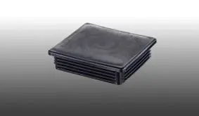 Schwarze 11 x 11 cm Abdeckkappe für Alu-Stützpfosten. Verhindert das Verrutschen des Pfostens