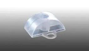 Abstandhalter im S-Profil für Runde Welle S 76/18 aus transparentem Kunststoff. Lieferumfang: 100 Stück 