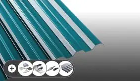 Polycarbonat Wellplatten - Dunkelgrün im Set