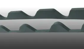 Profilfüller aus Schaumstoff in Anthrazit für 250/47 Profilbleche in First- oder Traufenausführung