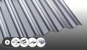 PVC Wellplatte in Glasklar - 1,2 mm - S 76/18 im Set