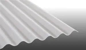 2,8 mm starke Wellplatten aus witterungsbeständigem Polycarbonat mit sonnenreflektierender Oberfläche