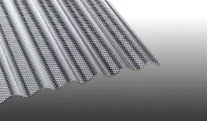 Unsere Polycarbonat Wellplatten mit Wabenstruktur sind extrem hagelfest und haben das Profil: S 76/18. Die Stärke der Platte ist 2,8 mm. Erhältlich in einer Breite von 1045 mm sowie den Längen 1000 - 7000 mm.