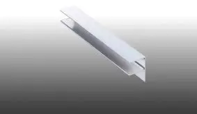 Die F-Leiste aus Aluminium ist eine praktische Alternative zum U-Profil bei der Montage 16 mm Lichtpaneelen aus Polycarbonat 