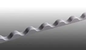 Profilfüller S76/18 aus Schaumstoff. Zum Abdichten und Auffüllen von Wellblechen im Sinusprofil 76/18