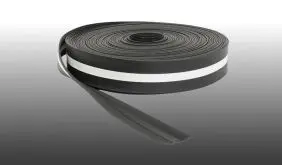 Rippenunterlegband 60 / 80 mm für Universalsystem: Zur Auflage auf die Unterkonstruktion für 8 und 10 mm Glasplatten