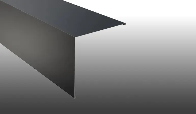 Das witterungsbeständige, extra starke  0,75 mm Eckblech mit 25 my Beschichtung aus Polyester für Trapez-, Well-, Glatt- und Pfannenbleche ist in 8 verschieden Farben erhältlich. Das Maß beträgt: 140 x 140 x 500 - 3500 mm.