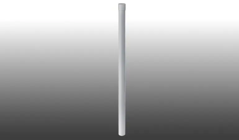 Das bruchsichere und leicht zu montierende Inefa -Fallrohr ist in den Längen 1000 und 2500 mm erhältlich und auf DN 75 gemufft