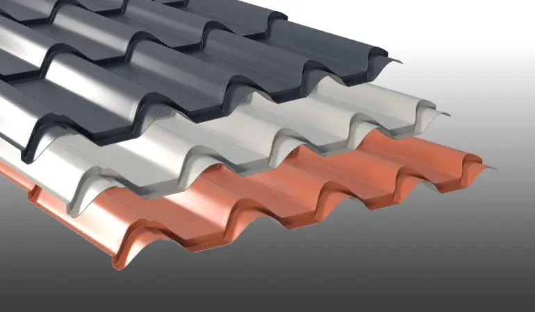 Pfannenblech - 250/47 - 0,63 mm - 25 my Polyester