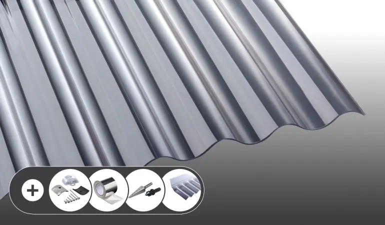 PVC Wellplatte in Glasklar - 1,2 mm - S 76/18 im Set