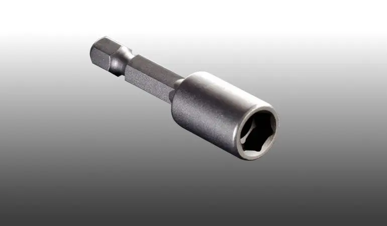 Unser nichtrostender Steckschlüssel mit 8 mm Schlüsselweite - zum einfachen und schnellen Befestigen unserer Bedachungen auf Unterkonstruktionen