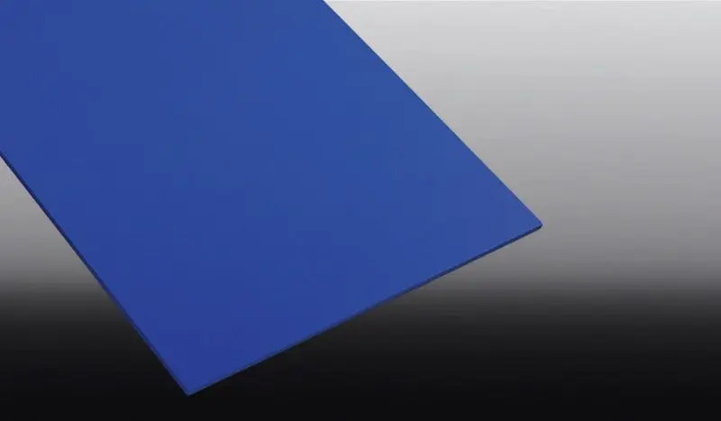 Hartschaumplatte, 3 mm, Blau, Strukturiert - 500 x 250 mm Freischaumplatte  aus PVC