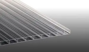 Die schlagfeste Stegplatte aus bruchfestem Polycarbonat mit extrabreiten Kammern (16 / 32 mm) in 9 verschiedenen Längen