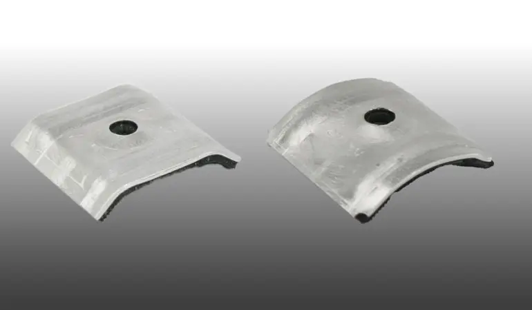 Aluminium Kalotten mit EPDM-Dichtung für Wellplatten mit den Profilen S 76/18 und K 76/18