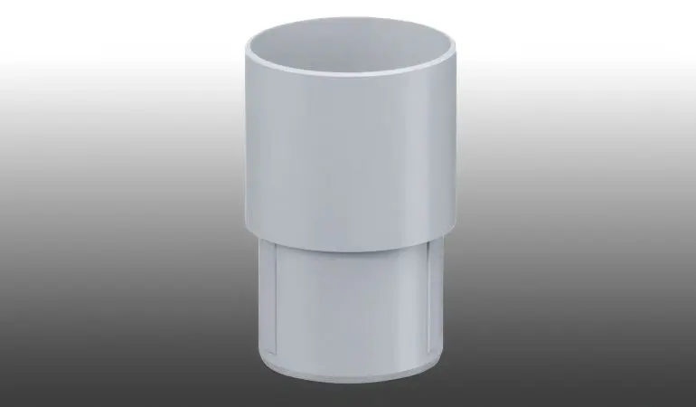 Mit der Inefa Rohrmuffe DN 75 verbinden Sie die Fallrohre mit Rohrbögen oder weiteren Fallrohren