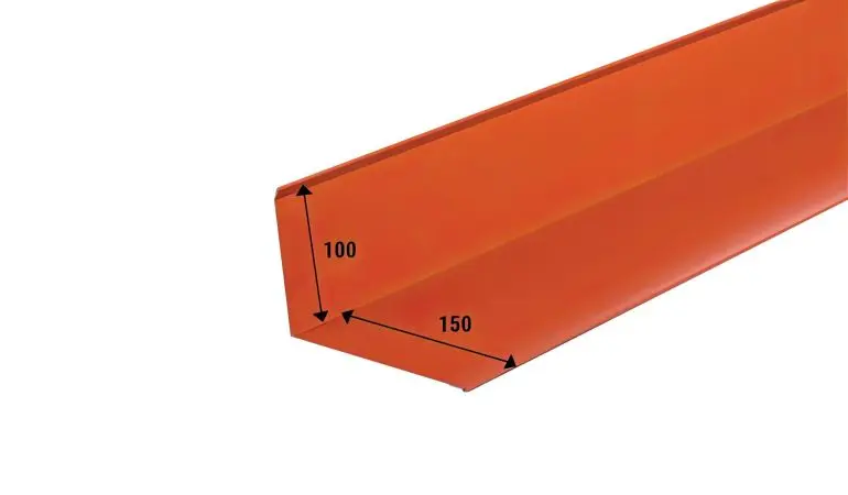 Die Wandaschlussbleche ermöglichen einen wetterfesten Übergang der Dachfläche an die Wände von Gebäuden.