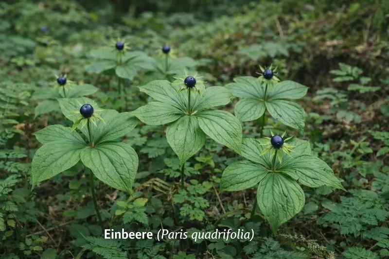 Einbeere (Paris quadrifolia)