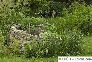 Gemauerte Kräuterspirale