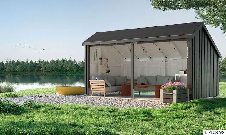 Multi-Gartenhaus, 2 Module, ohne Türen