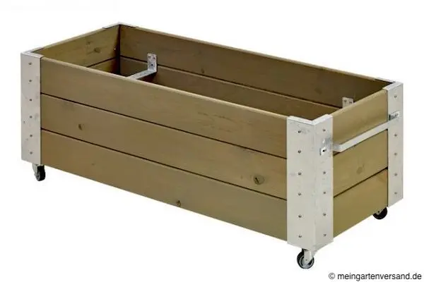 120 x 50 x 45 cm Pflanzkübel Cubic Groß (L x B x H) aus graubraun farbgrundierter Kiefer/Fichte