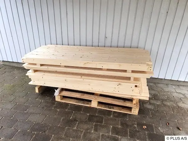 Zum Einsatz kommen unbehandelte Nadelhölzer (Kiefer/Fichte)