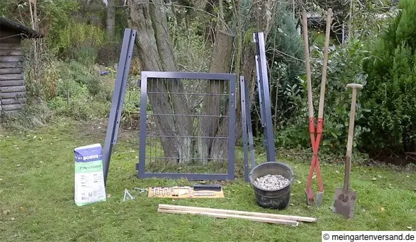 Auf einen Blick: Torelement, Werkzeug und Befestigungsmaterialen