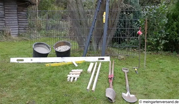 Auf einen Blick: Stabmatten, Werkzeug und Befestigungsmaterialen