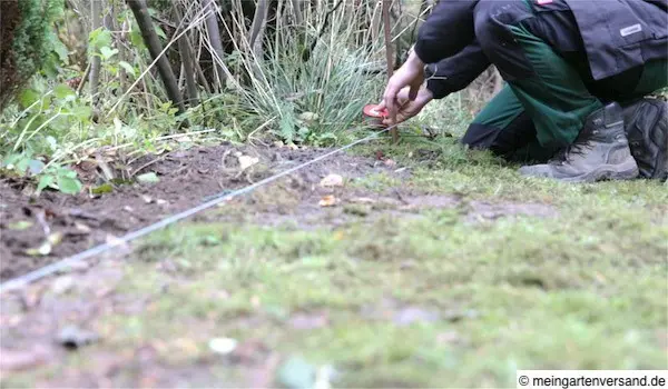 Richtschnur verlegen