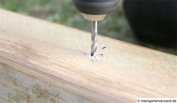 Pfosten für Winkel vorbohren