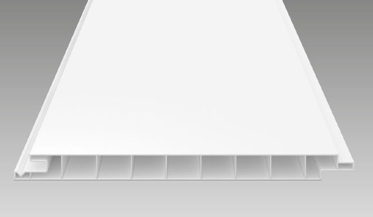 Die weißen 17 mm PVC-Profile eignen sich ideal für dauerhafte Wand- und Deckenverkleidungen sowie Traufen- und Ortgangschalungen